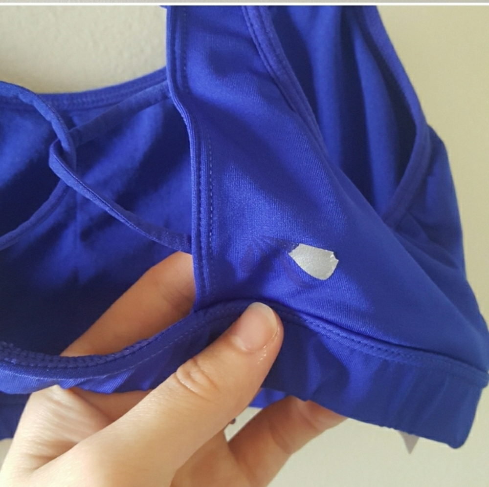 Marika Sports Bra Dark Blue Criss Cross - Picture 5 of 5